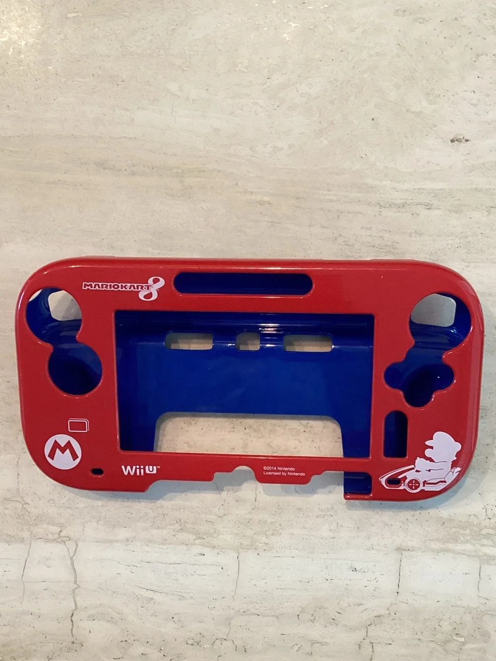 Nintendo Mario Kart 8 Wii U GamePad Protector Red Blue Case Hori 2014 Vintage